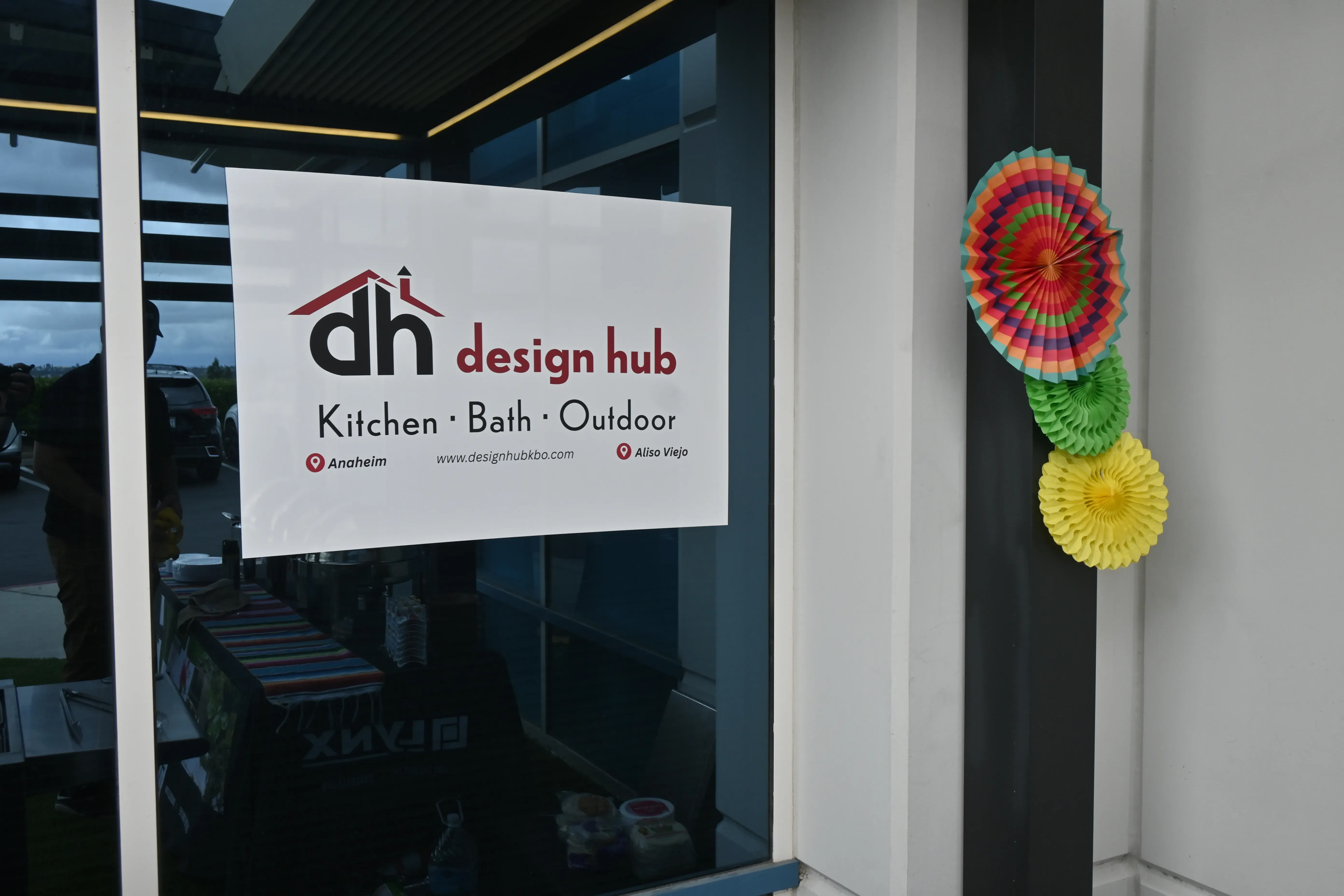 Outdoor pergola at Design Hub